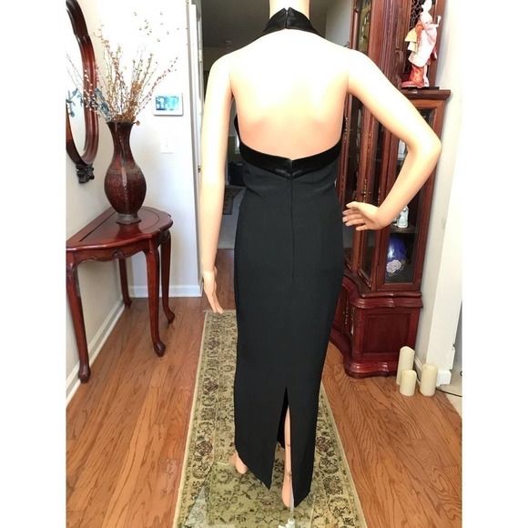 Alyce Designs, Black Halter Dress size 6 - Picture 4 of 8